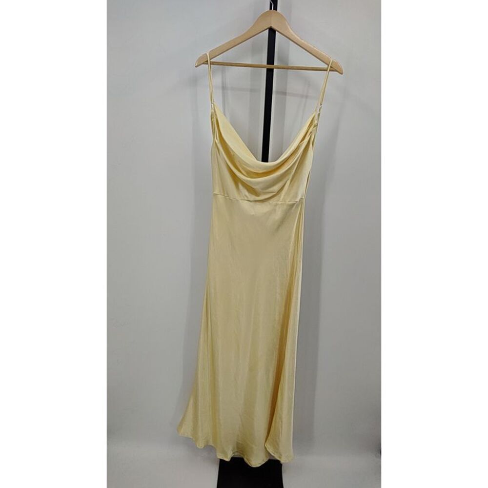 Quince Womens Midi Dress Color Yellow L